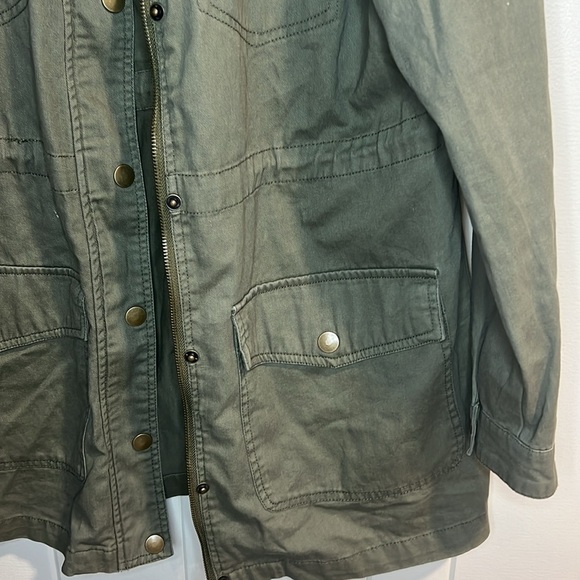 Brandon Thomas Utility Jacket Olive Green - Picture 4 of 7
